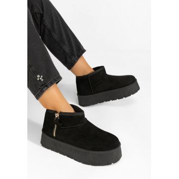 Cizme tip ugg Candiara negre