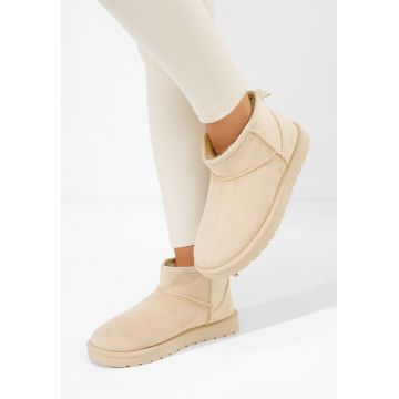 Cizme tip ugg Felica bej