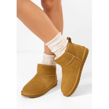 Cizme tip ugg Isolira camel