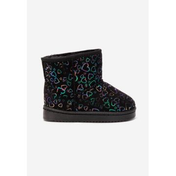 Cizme tip ugg Lindsy negre