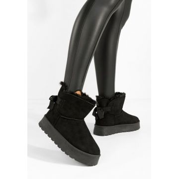 Cizme tip ugg Nishalla negre