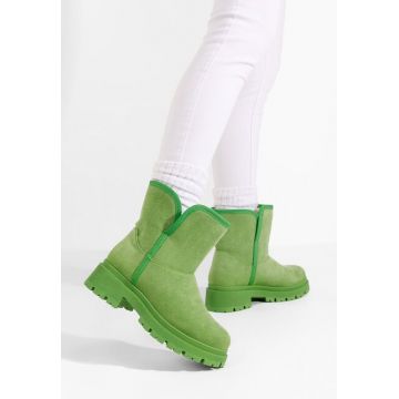 Cizme tip ugg Octavia verzi