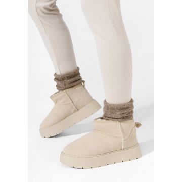 Cizme tip ugg Olevianna bej