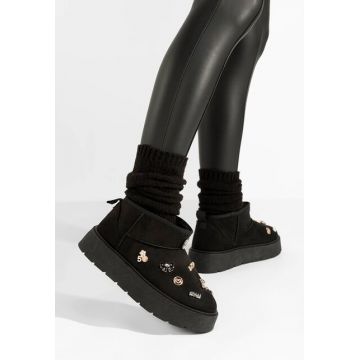Cizme tip ugg Sanara negre