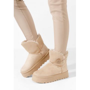 Cizme tip ugg Troyes V2 bej