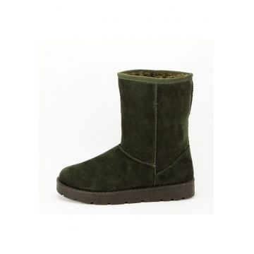 Cizme verde inchis imblanite F03 111 14138