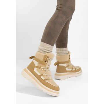 Ghete cu platformă Mavira kaki