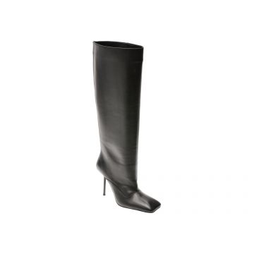 Cizme elegante EPICA PREMIUM negre, HF1432, din piele naturala