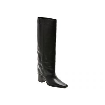 Cizme EPICA PREMIUM negre, 25151H, din piele naturala