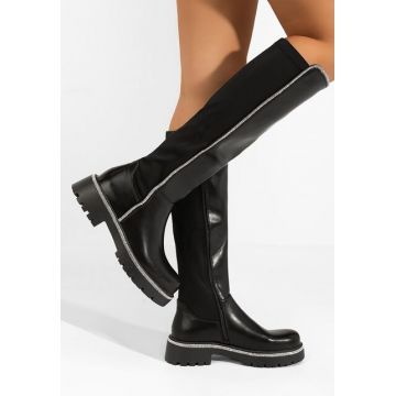 Cizme lungi damă Jerrie negre