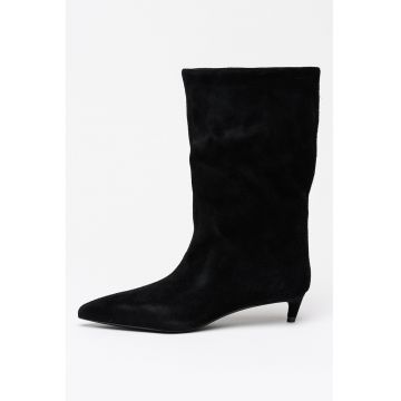 Cizme slip-on cu varf ascutit si toc kitten Gracey