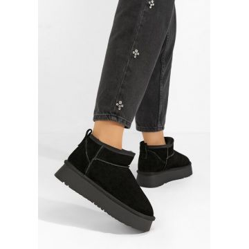 Cizme tip ugg cu platformă Cortney negre