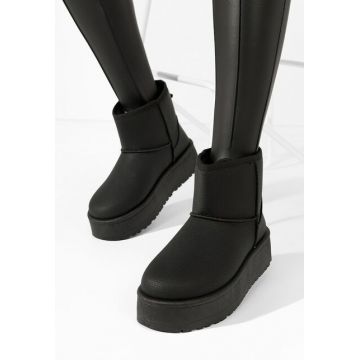 Cizme tip ugg Thresa negre