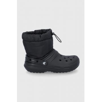 Crocs cizme de iarnă Classic Lined Neo Puff Boot culoarea negru 206630 Crocs cizme de iarnă Classic Lined Neo Puff Boot culoarea negru 206630
