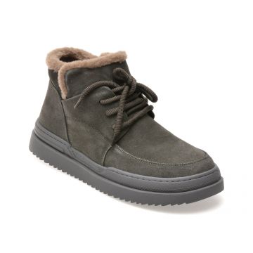 Ghete GRYXX negre, 36001, din piele intoarsa Ghete GRYXX negre, 36001, din piele intoarsa