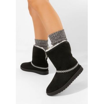 Ghete imblanite dama Alura negre