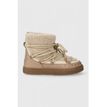 Inuikii bocanci de piele Curly Rock culoarea bej, 75102-076 Inuikii bocanci de piele Curly Rock culoarea bej, 75102-076
