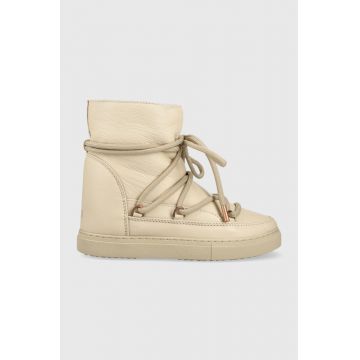 Inuikii bocanci de piele FULL LEATHER WEDGE culoarea bej, 75203-087 Inuikii bocanci de piele FULL LEATHER WEDGE culoarea bej, 75203-087