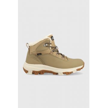 Jack Wolfskin pantofi Everquest Texapore Mid femei, culoarea maro, izolat Jack Wolfskin pantofi Everquest Texapore Mid femei, culoarea maro, izolat