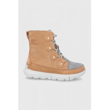 Sorel bocanci de piele SOREL EXPLOER II culoarea bej Sorel bocanci de piele SOREL EXPLOER II culoarea bej