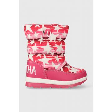 Agatha Ruiz de la Prada cizme de iarna copii culoarea violet
