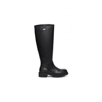 Cizme dama -  piele naturala - negru Cizme dama -  piele naturala - negru