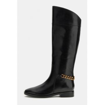 Cizme de piele cu lant decorativ Joicy Cizme de piele cu lant decorativ Joicy