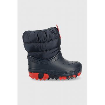 Crocs cizme de iarna copii culoarea albastru marin Crocs cizme de iarna copii culoarea albastru marin