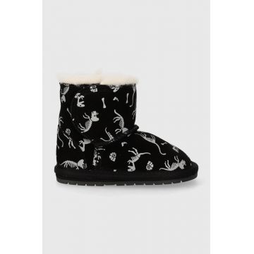 Emu Australia pantofi din piele intoarsa pentru bebe Toddle Reflective Dino