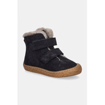 Froddo cizme de iarna pentru copii din piele intoarsa MINNI SUEDE culoarea albastru marin, G2110141 Froddo cizme de iarna pentru copii din piele intoarsa MINNI SUEDE culoarea albastru marin, G2110141