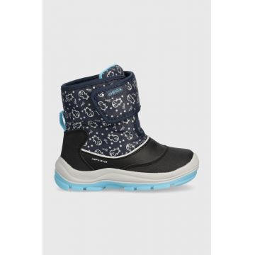 Geox cizme de iarna copii FLANFIL B ABX culoarea albastru marin Geox cizme de iarna copii FLANFIL B ABX culoarea albastru marin