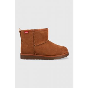 Levi's cizme de iarna copii culoarea maro