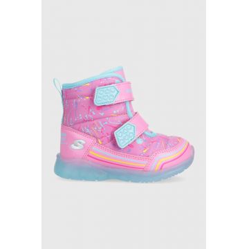 Skechers cizme de iarna copii culoarea roz