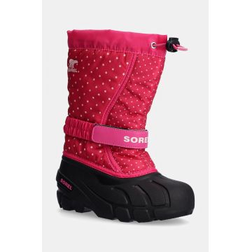 Sorel cizme de iarna copii CHILDRENS FLURRY BO culoarea roz, 2114091