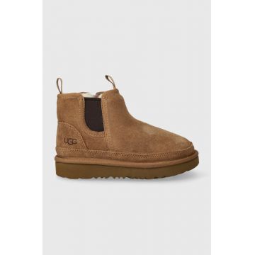 UGG cizme de zapada din piele intoarsa T NEUMELLSEA culoarea bej UGG cizme de zapada din piele intoarsa T NEUMELLSEA culoarea bej