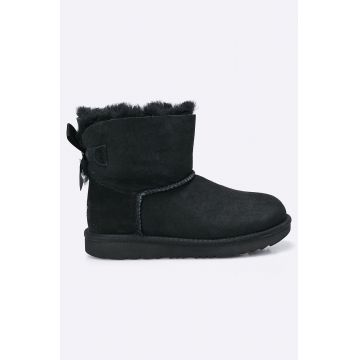 UGG incaltaminte de iarna Mini Bailey Bow Ii culoarea negru UGG incaltaminte de iarna Mini Bailey Bow Ii culoarea negru