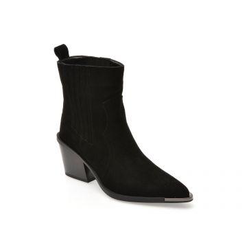 Ciocate elegante FLAVIA PASSINI negre, AC5985, din piele intoarsa