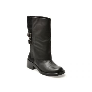 Cizme ALDO negre, W612D, din piele naturala