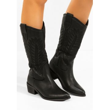 Cizme cowboy damă Cenvira negre