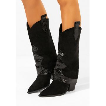 Cizme cowboy damă Nistora negre