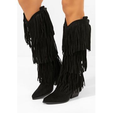 Cizme cowboy dama Rosila negre