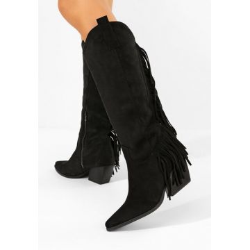 Cizme cowboy dama Verlia negre