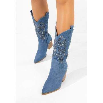 Cizme cowboy dama Ysrana V2 denim