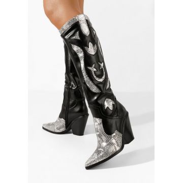 Cizme cu toc Frusina negre