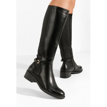 Cizme cu toc mic Corrine negre