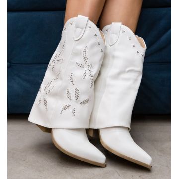 Cizme dama Kahhert Albe