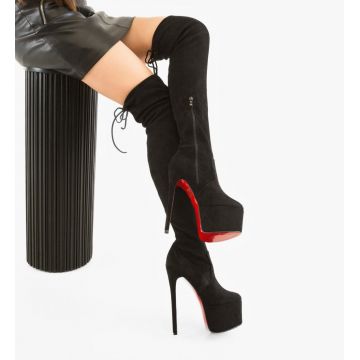 Cizme dama Safiria Negre