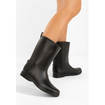 Cizme de cauciuc Elisea negre