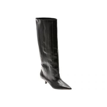 Cizme elegante ALDO negre, 14166963, din piele naturala lacuita