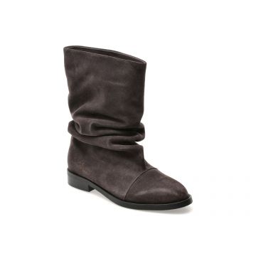 Cizme FLAVIA PASSINI gri, B17, din piele intoarsa